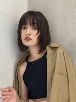 ロンドエニカ 大宮(Lond enika)&nbsp;前髪パーマアッシュカラーレイヤーロンググレーベージュ[大宮]