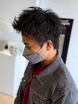 ブレイズ(BLAZE) スパイキーショートソフトツイストスパイラルパーマビジネスマン