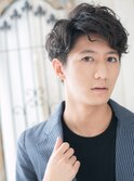 ゆるふわ巻き短髪パーマのアンニュイウェットスタイルW北浦和