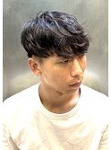 シャドウパーマナチュラルマッシュ