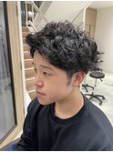 三軒茶屋_メンズ_スパイキーショート_ショート_パーマ_無造作