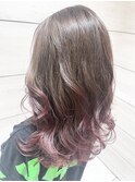 インナーカラー/ピンク