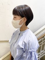 モリオ フロム ロンドン 成増店&nbsp;【morio成増/一戸】黒髪耳かけ丸みショート