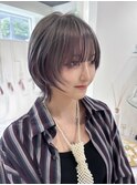 【MONA】アシンメトリーカラー/ウルフカット／ミニウルフ