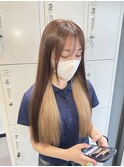 インナーカラーミルクティーベージュ