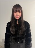 シアーブラック×姫カット