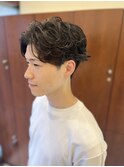 トレンド感あるマッシュフェザーパーマ|横浜・反町