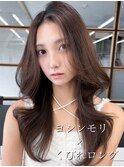 20代レイヤーカット◎韓国風ヨシンモリ×透け感秋冬カラー