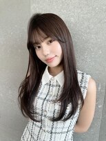 ルームバイシー 新宿(Loom. by Sea)&nbsp;ココアベージュ×レイヤー[小顔/黒髪/オリーブグレー]