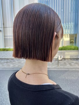 オーガニック アトリエ 大宮(organic+atelier) 冬のうるツヤ◎ボブ透明感ブラウン×前下がり20代30代