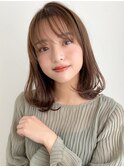 ミディアムレイヤー、外ハネボブ、グレージュ、脱白髪染め☆