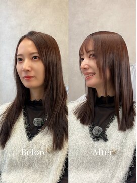 テネール(TENELE) ミディアムレイヤー　Premium髪質改善 20代/30代/40代 港区 赤坂