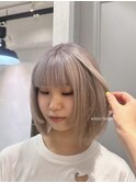 LomaliaHILLSハイトーンホワイトベージュボブ