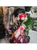 袴着付ヘアセット