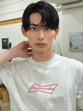 ハニーシブヤ(HONEY shibuya) 黒髪リバースセンターパート