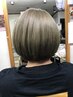 【9-13時限定】デザインカット+オーガニックカラー+トリートメント¥6800