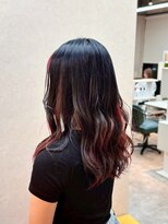 スタイルジャパン 美里店(style JAPAN)&nbsp;韓国風 くびれレイヤー × チェリーレッド × インナーカラー