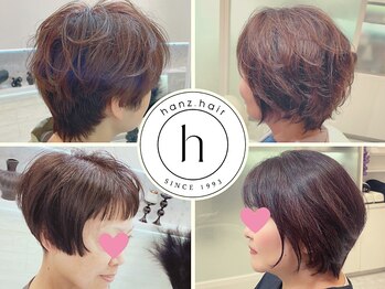 hanz.hair【ハンズヘアー】髪質改善/縮毛矯正/ハイライト/メテオカラーの写真/骨格や髪質、生え癖にあわせて似合わせる技術。乾かすだけで決まるショートを!