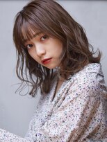 アトリエ フェム(atelier.fem)&nbsp;ニュートラルなニュアンスがカワイイモーブグレージュ×ウェーブ