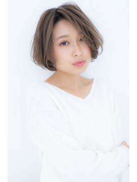 カバーヘア ブリス 大宮西口(COVER HAIR bliss) センターパートワンカール小顔ナチュラルボブY大宮20代30代40代