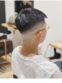フェードカット×黒髪短髪×刈り上げショート