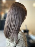 20代30代40代髪質改善カラーアッシュベージュ艶感ストレート