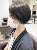 丸みショートボブ/ボブ寄りのショートヘア/豊岡