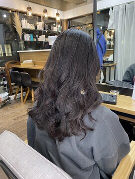 ヘアアンドメイク スタジオ ミムロ(HAIR&MAKE STUDIO MIMURO) くびれウェーブ・ラベンダーブルージュ