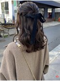 結婚式参列ヘアセット/ハーフアップアレンジ