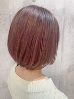 テーラヘアー 土気あすみが丘店(TELA HAIR)&nbsp;ショートボブ　ピンクカラー