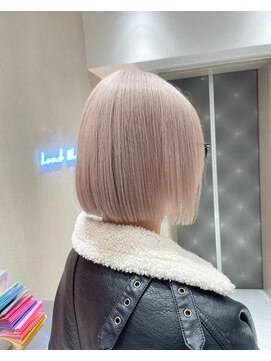ロンドシェリ 仙台(Lond Cheri) ボブ ハイトーン ケアブリーチ ダブルカラー 髪質改善