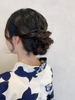 ラトリエコンタン(L´atelier Content)&nbsp;【asuka】シニヨンアレンジと浴衣