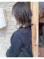 ドルセプラタ(Dulce plata)&nbsp;レイヤーミディアムスタイル×暗髪ワンカラー髪質改善