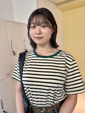 ロジェ(loje) こなれミディ/ブリーチカラー/透明感グレーカラー