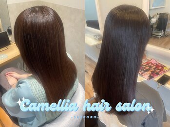 カメリアヘアサロン サッポロ(Camellia hair salon SAPPORO)の写真/髪の毛の芯までしっかり栄養補給…♪誰もが憧れるちゅるんちゅるんの艶髪が目指せます★
