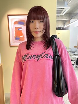 ロジェ(loje) 【loje】ワインレッド/レイヤーカット/小顔ヘア