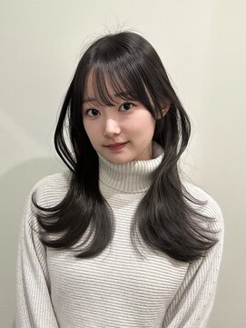 ユニコ(unico) 韓国風/レイヤー/小顔/前髪カット/髪質改善/グレージュ/透明感