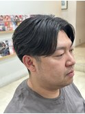 癖活かしてセンターパートに