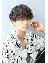 波巻きツイスパ　刈り上げマッシュ　ツイストスパイラル