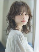 ☆オリーブグレーココアベージュ小顔クラゲヘアー/黒髪/髪質改善