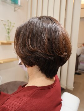ワンアンドオンリー(One And Only) 小顔レイヤーカットショートボブ×透明感髪質改善うるツヤカラー