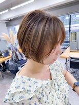 ヴェルダ 池袋店(verda)&nbsp;ベージュブラウン×ショートボブ◎Yamamoto