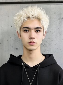 イル(iLe.) ブリーチ/スペインカール/スパイキーショート/ブルーブラック