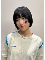 フェイス 石川町 (FACE)&nbsp;モード感たっぷり。艶ブラックのコンパクトボブ