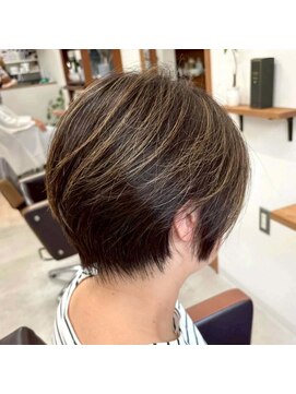 ティーシースペース 元住吉店(T.C.SPACE) ショートスタイル × ハイライトカラー