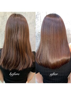 ユアーズ ヘア 恵比寿本店(youres hair) 髪質改善トリートメントで叶う美髪ストレート　艶髪　前髪