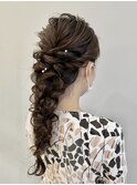結婚式やイベント前に♪編みおろしヘアセット