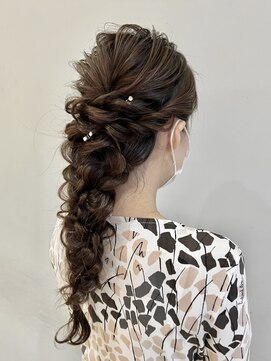 結婚式やイベント前に♪編みおろしヘアセット