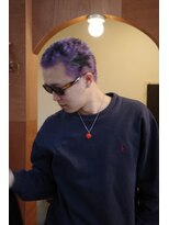 エディ(Edy)&nbsp;スパイキーショートケアブリーチダブルカラー外国人風眉毛カット