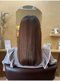 酸性ストレート×艶セミロング